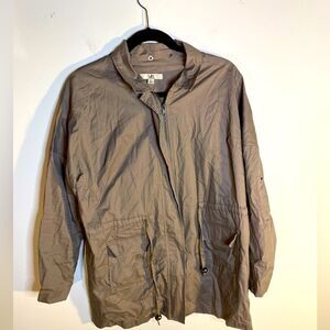 YA Los Anegeles Lightweight Utility Jacket Windbreaker Cotton Linen Blend